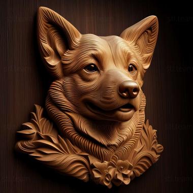 3D model Azawak dog (STL)